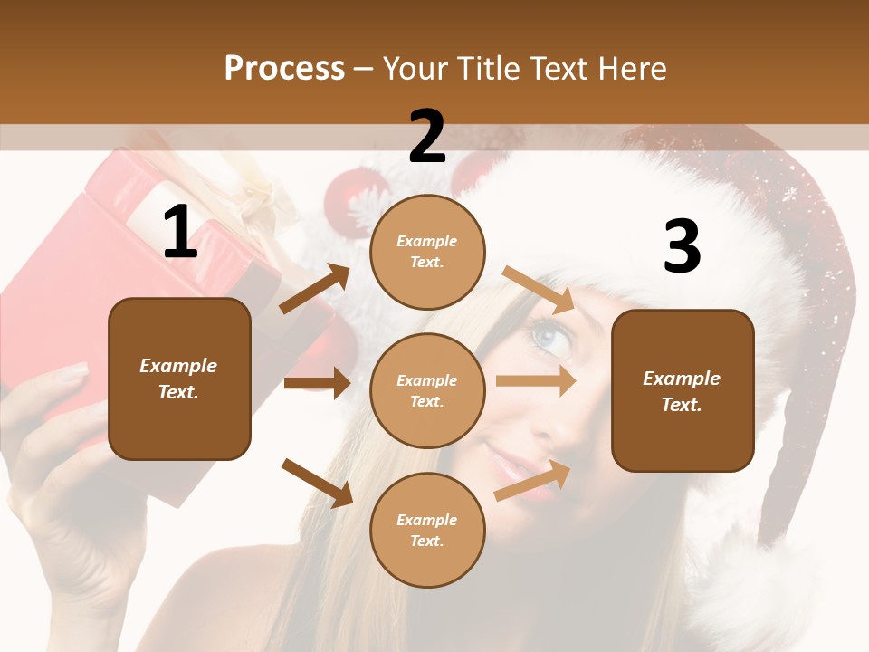 Cheerful Ribbon Holiday PowerPoint Template