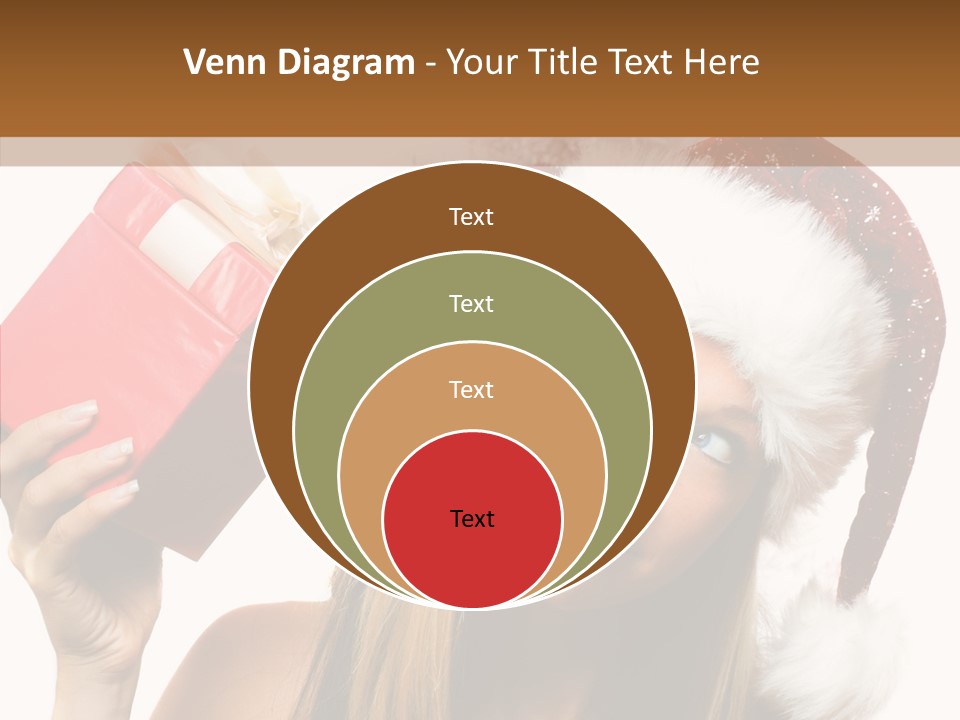 Cheerful Ribbon Holiday PowerPoint Template