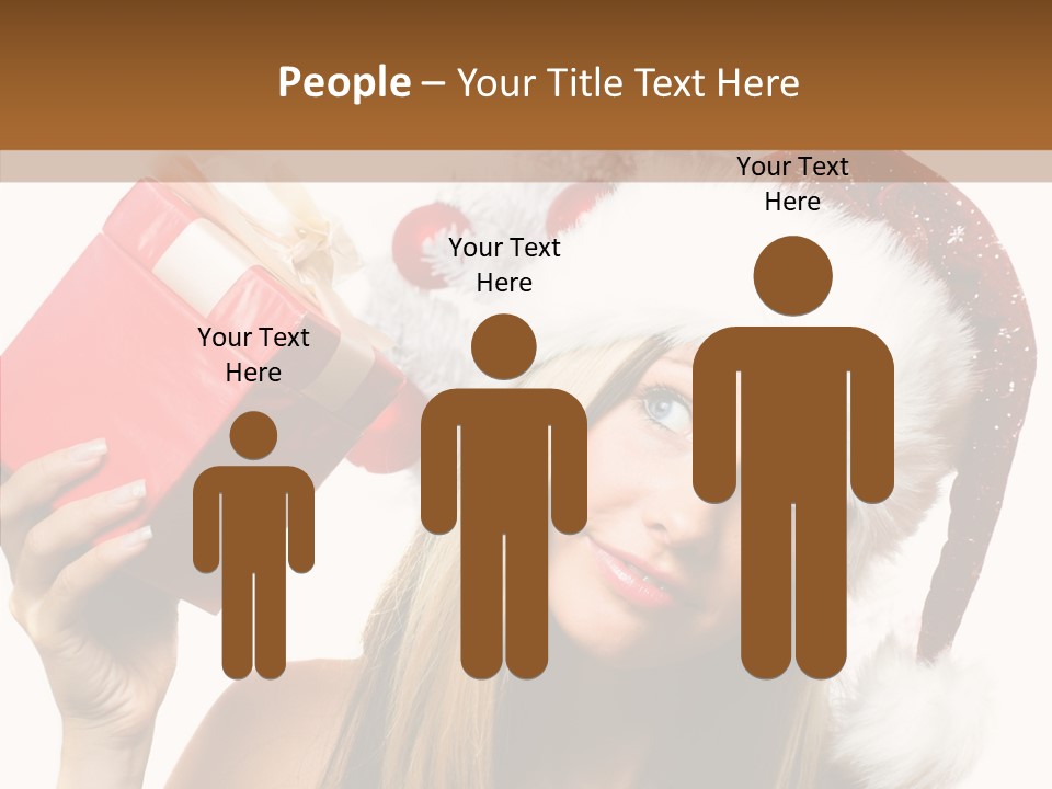 Cheerful Ribbon Holiday PowerPoint Template