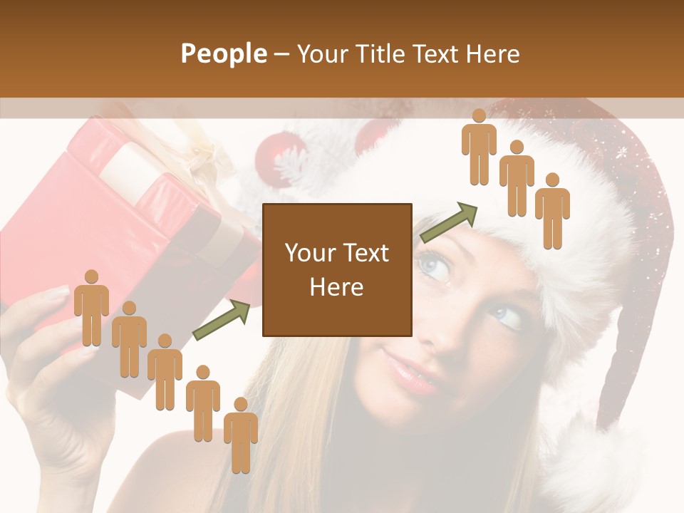 Cheerful Ribbon Holiday PowerPoint Template