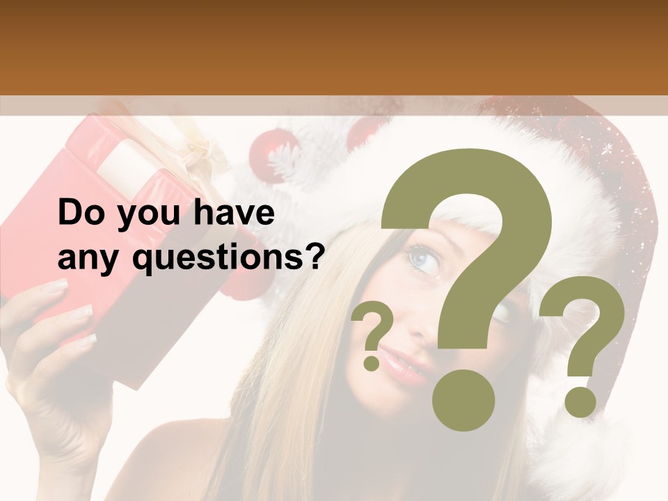 Cheerful Ribbon Holiday PowerPoint Template