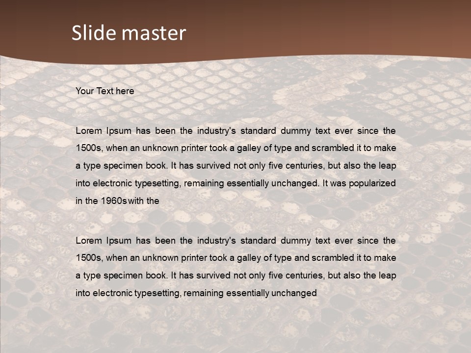 Rough Effect Organism PowerPoint Template