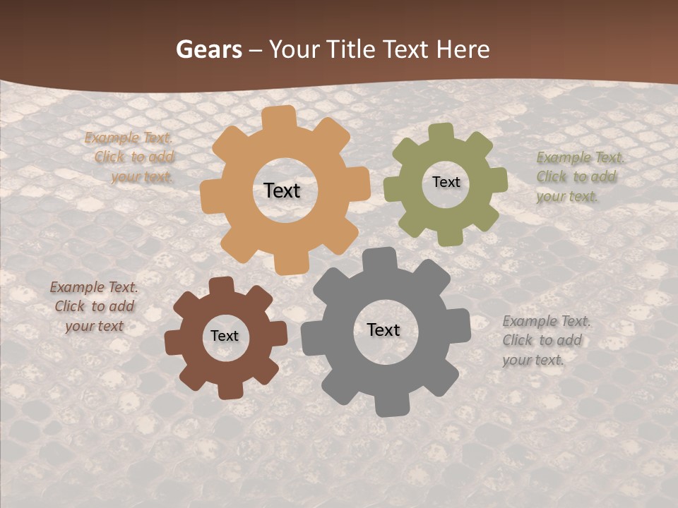 Rough Effect Organism PowerPoint Template