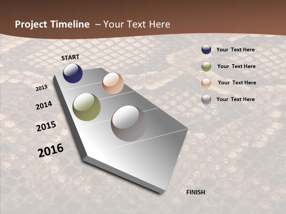 Rough Effect Organism PowerPoint Template