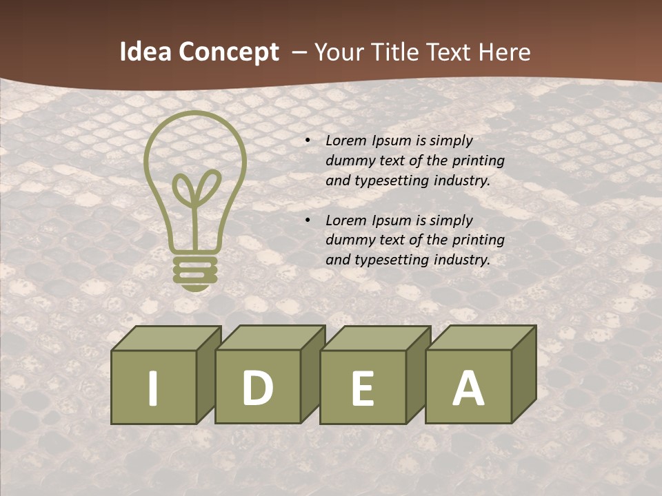 Rough Effect Organism PowerPoint Template