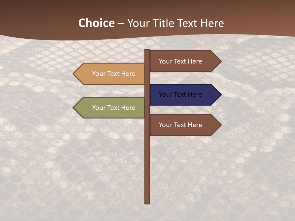 Rough Effect Organism PowerPoint Template