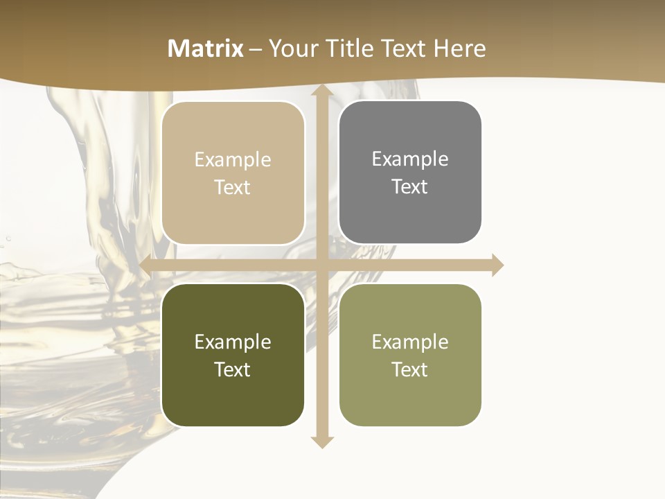 Snifter Close Up Drink PowerPoint Template