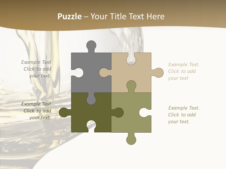 Snifter Close Up Drink PowerPoint Template