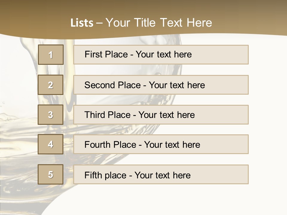 Snifter Close Up Drink PowerPoint Template