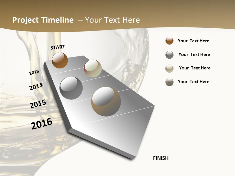 Snifter Close Up Drink PowerPoint Template