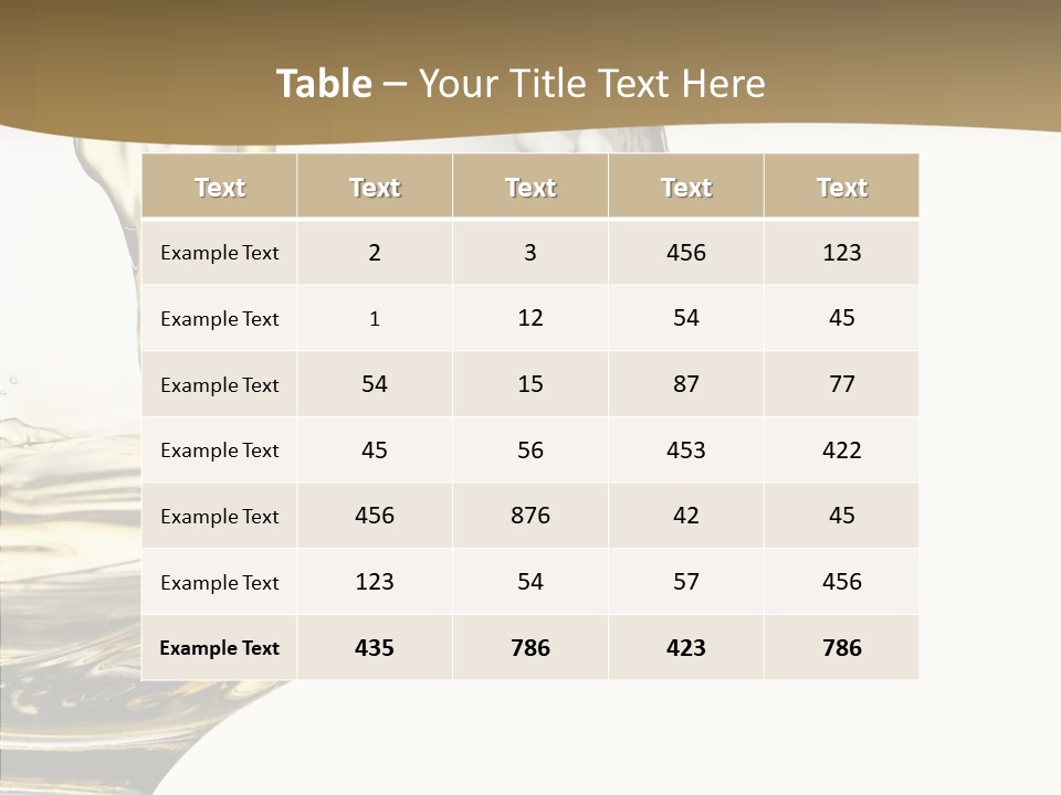 Snifter Close Up Drink PowerPoint Template