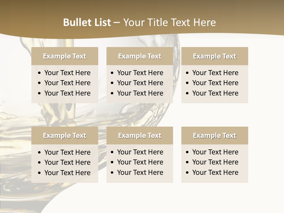 Snifter Close Up Drink PowerPoint Template