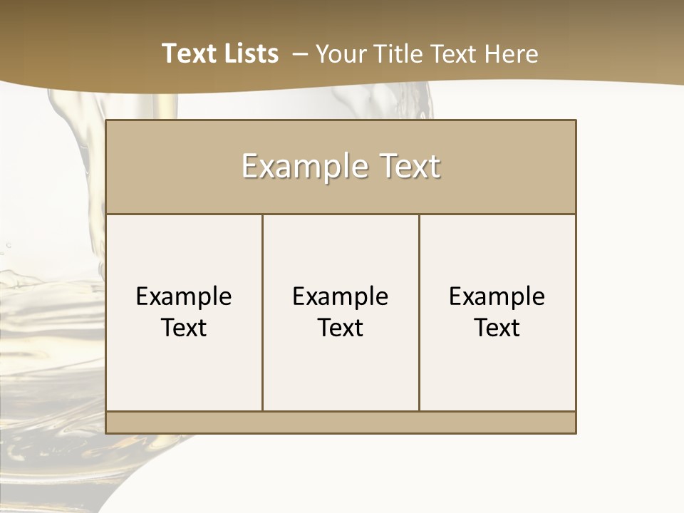 Snifter Close Up Drink PowerPoint Template