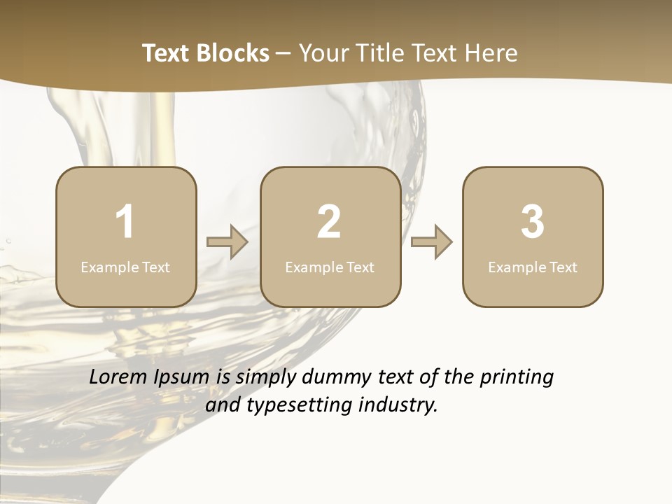 Snifter Close Up Drink PowerPoint Template