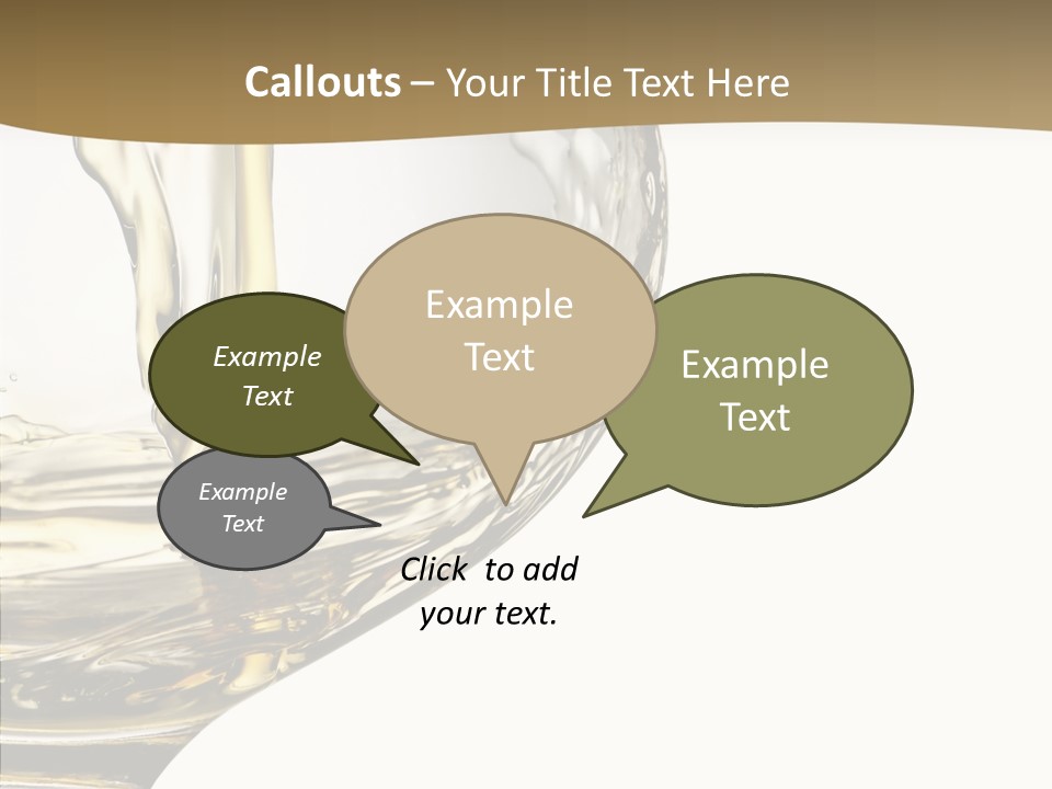 Snifter Close Up Drink PowerPoint Template
