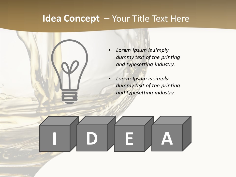 Snifter Close Up Drink PowerPoint Template