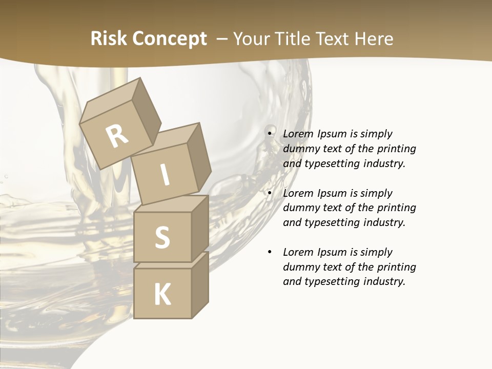 Snifter Close Up Drink PowerPoint Template