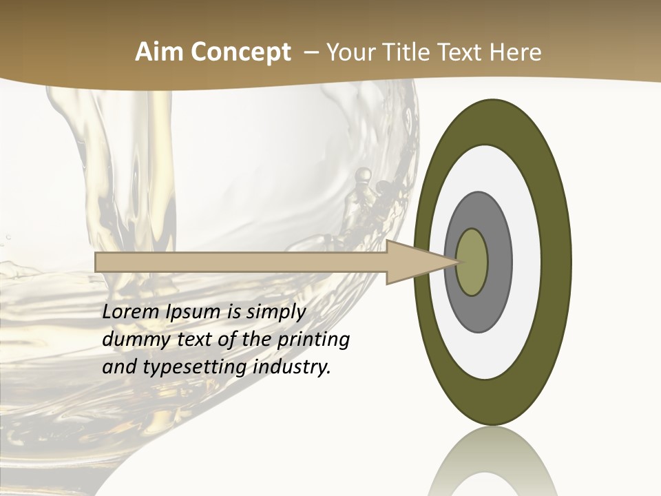 Snifter Close Up Drink PowerPoint Template