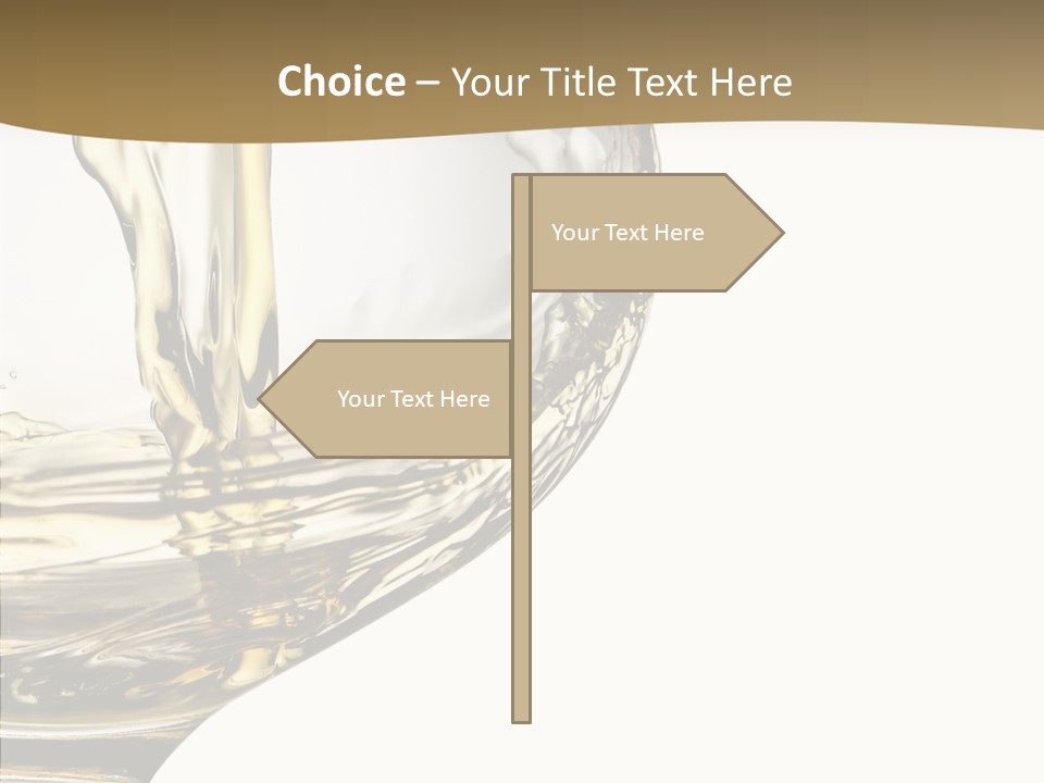 Snifter Close Up Drink PowerPoint Template