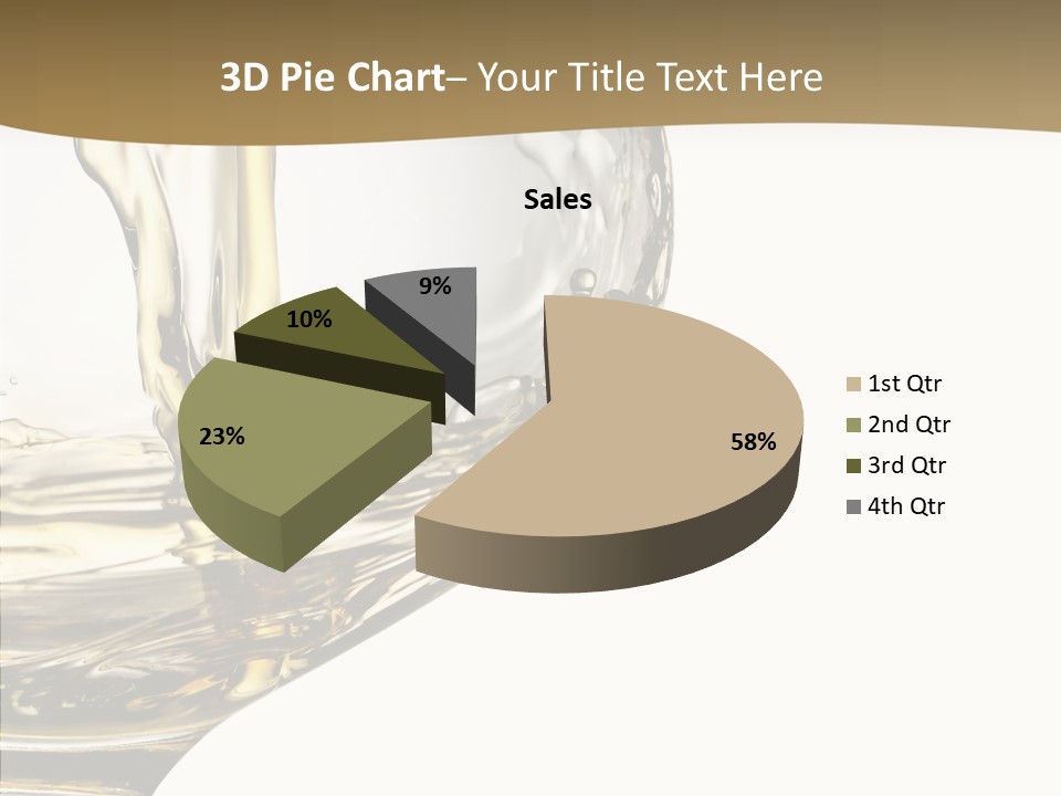 Snifter Close Up Drink PowerPoint Template