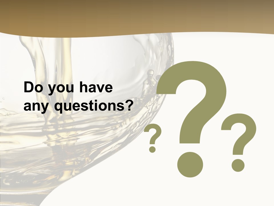 Snifter Close Up Drink PowerPoint Template