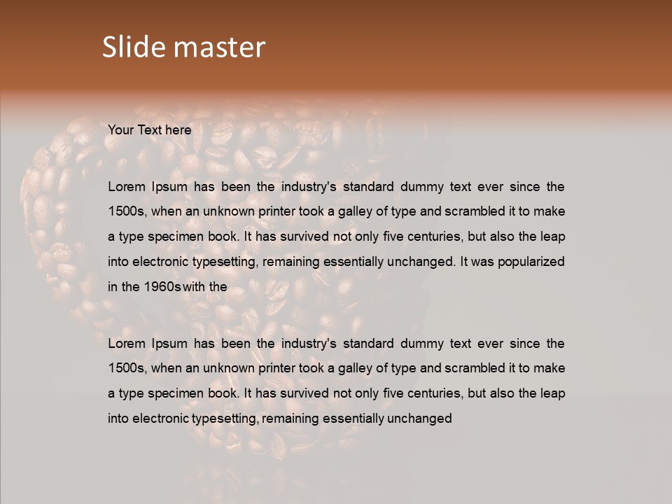 Steam Brown Comfort PowerPoint Template