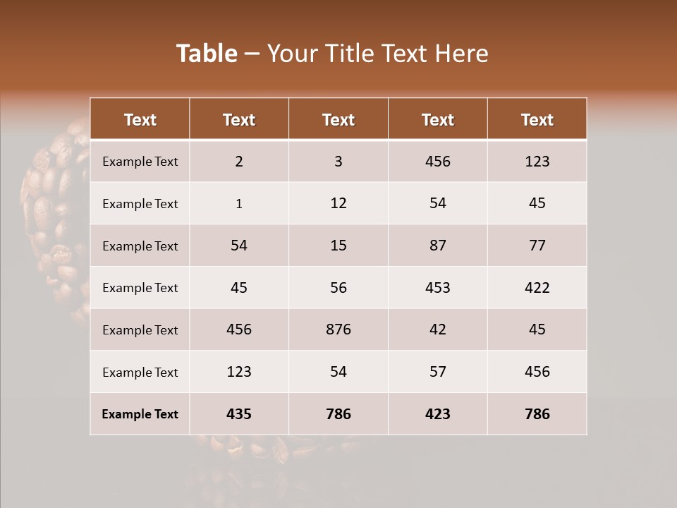 Steam Brown Comfort PowerPoint Template