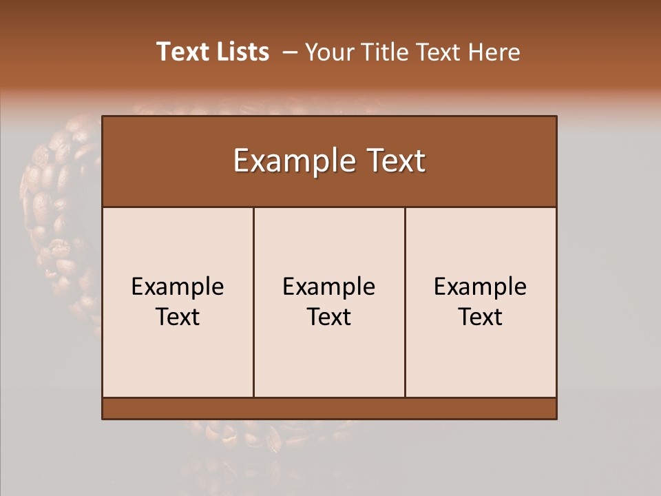 Steam Brown Comfort PowerPoint Template