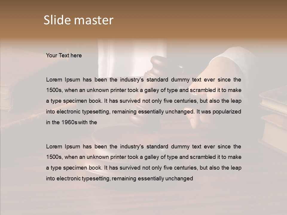 Divorce Close Wooden PowerPoint Template