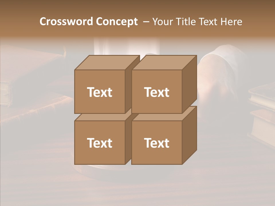 Divorce Close Wooden PowerPoint Template