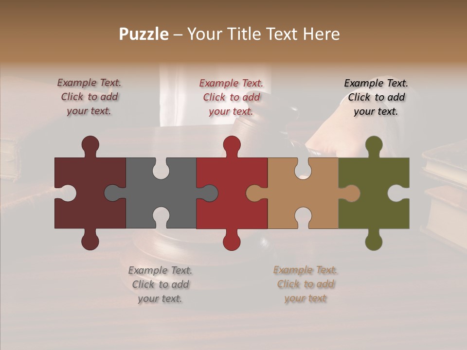 Divorce Close Wooden PowerPoint Template