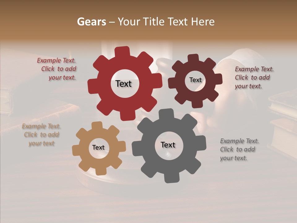 Divorce Close Wooden PowerPoint Template