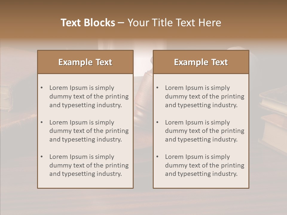 Divorce Close Wooden PowerPoint Template