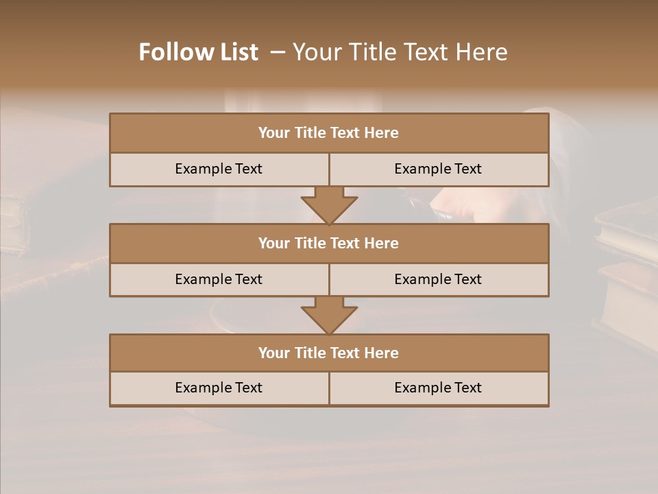 Divorce Close Wooden PowerPoint Template