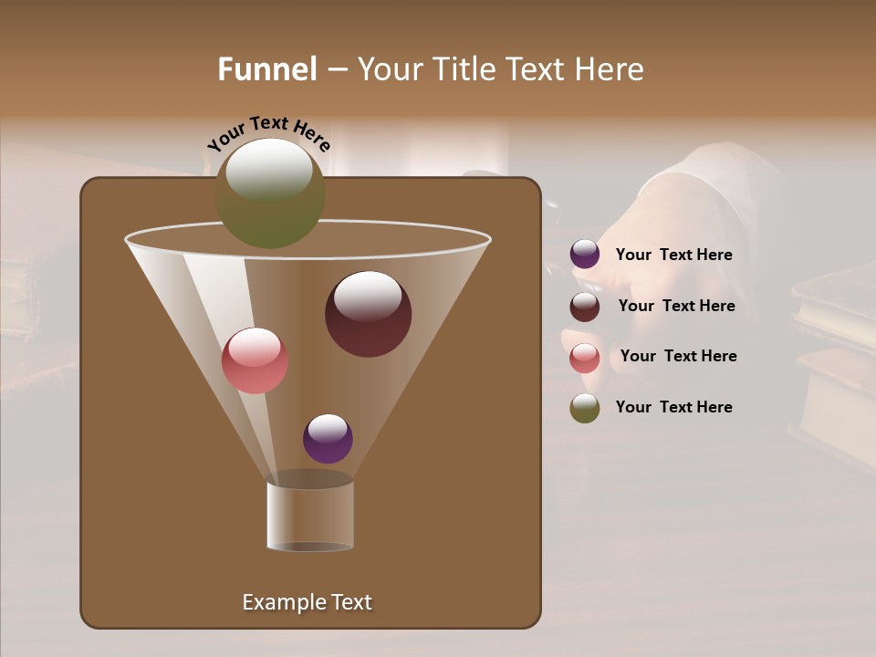 Divorce Close Wooden PowerPoint Template