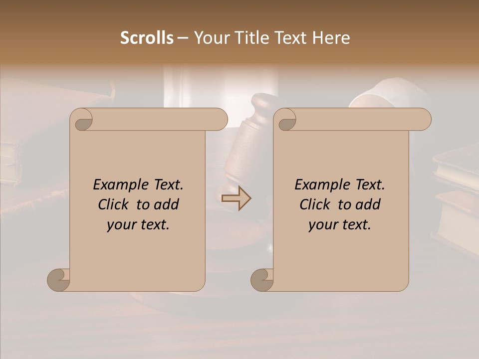 Divorce Close Wooden PowerPoint Template
