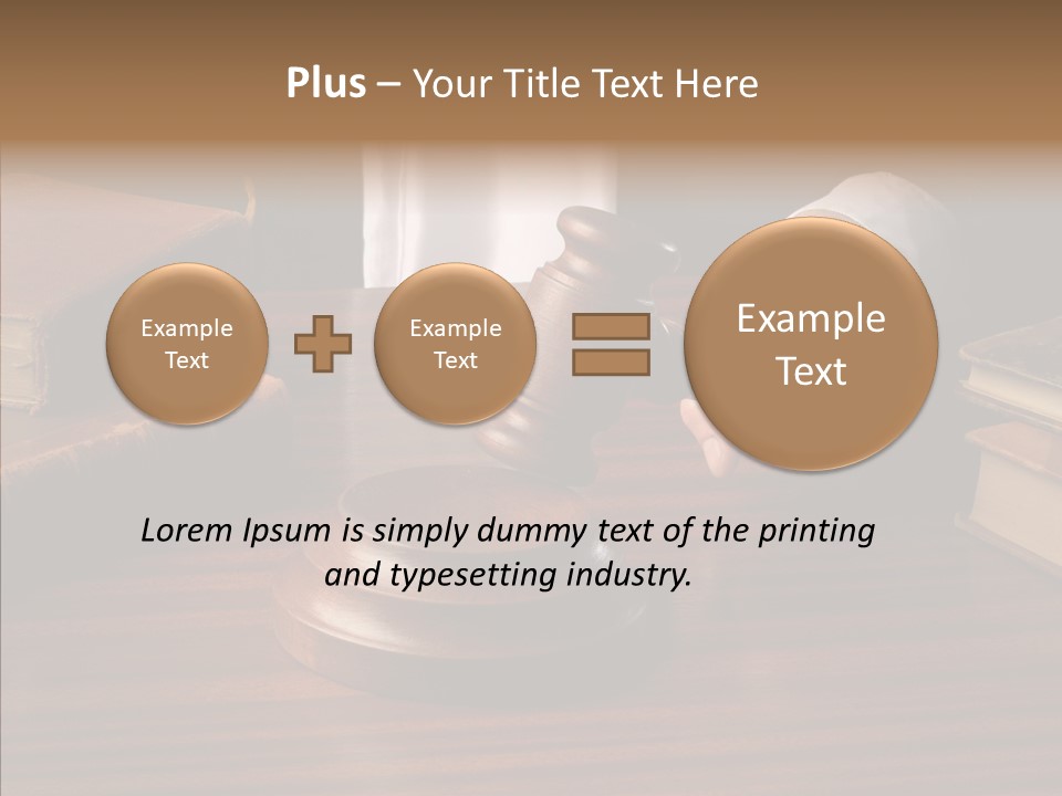 Divorce Close Wooden PowerPoint Template