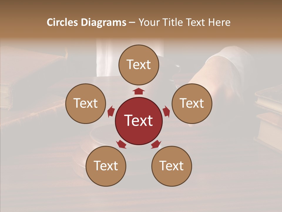 Divorce Close Wooden PowerPoint Template