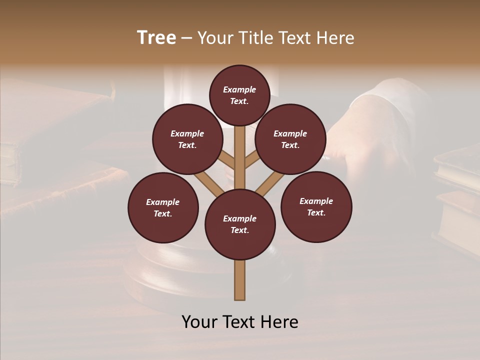 Divorce Close Wooden PowerPoint Template