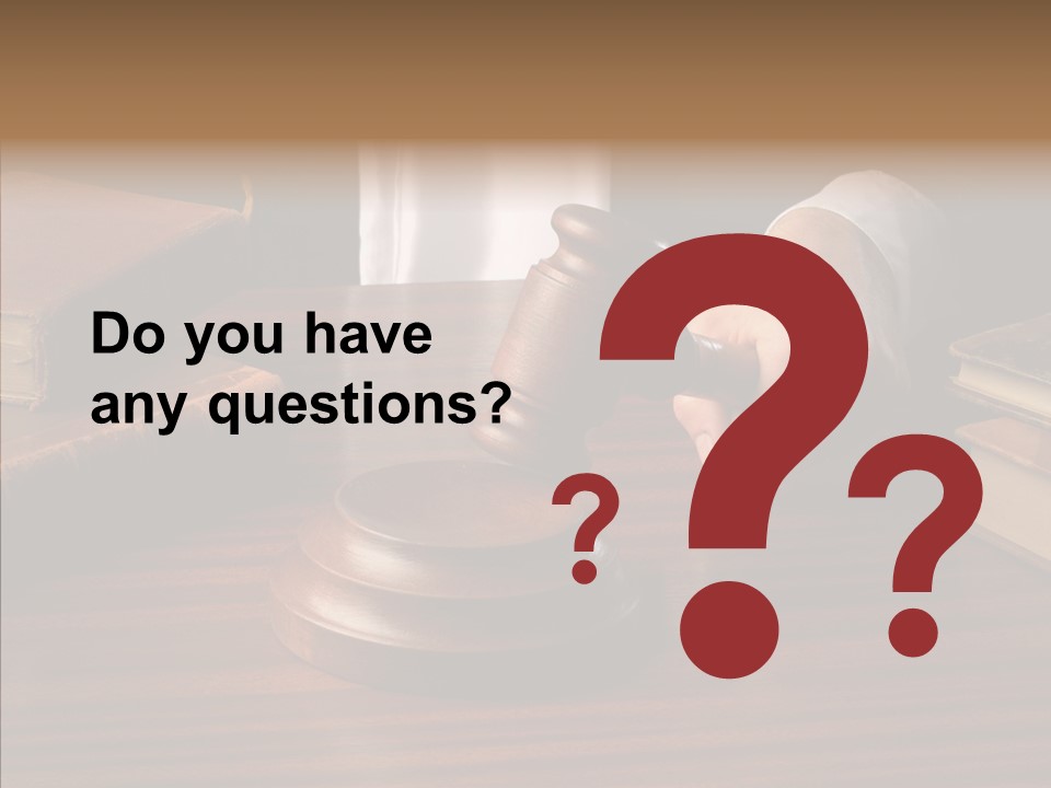 Divorce Close Wooden PowerPoint Template