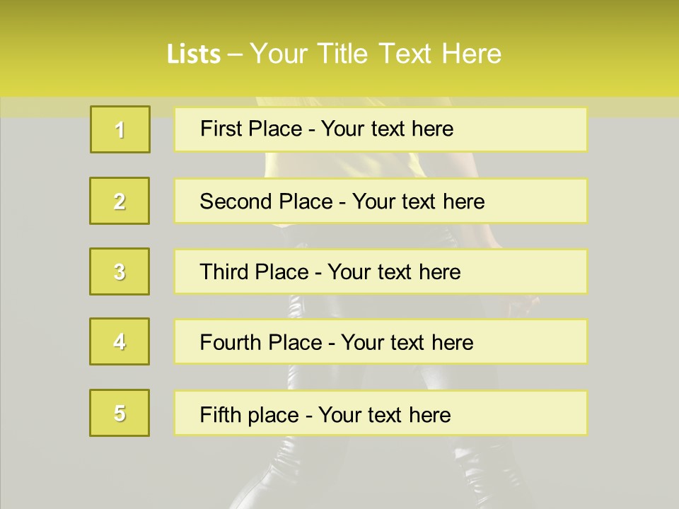 Performer Style Sport PowerPoint Template