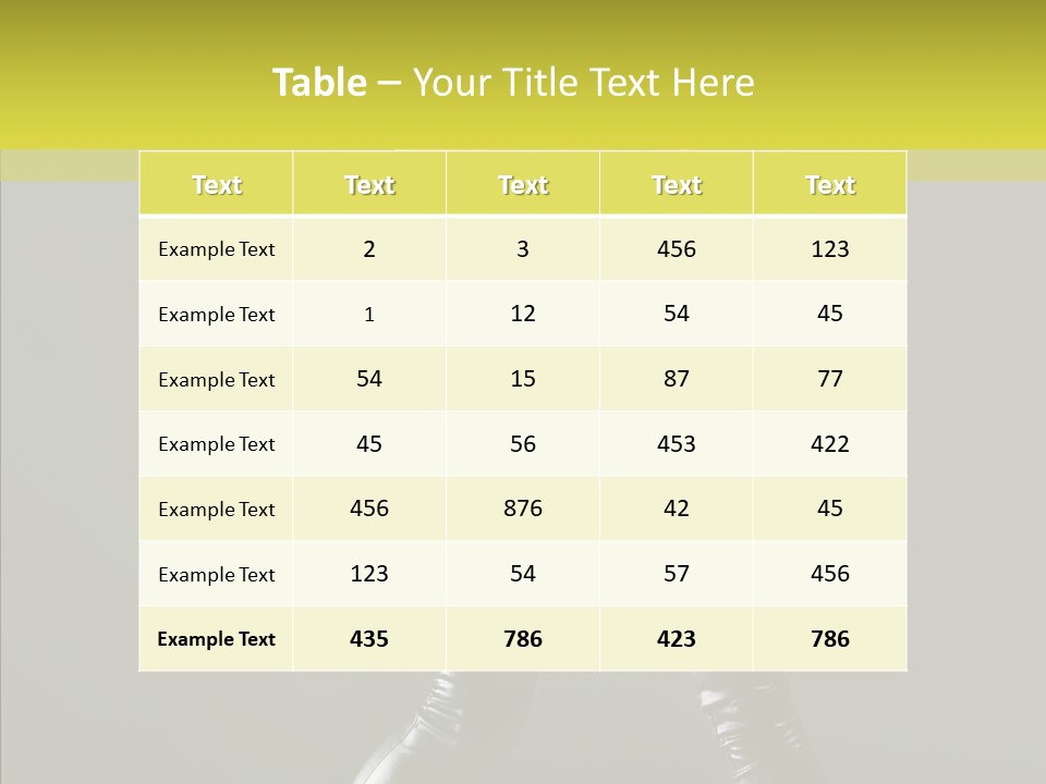 Performer Style Sport PowerPoint Template