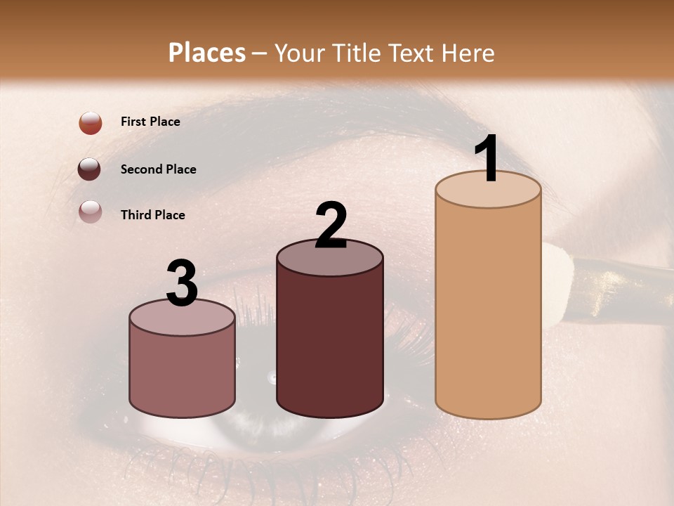 Salon Woman Eyeshadow PowerPoint Template