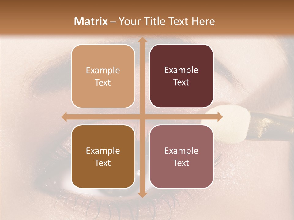 Salon Woman Eyeshadow PowerPoint Template