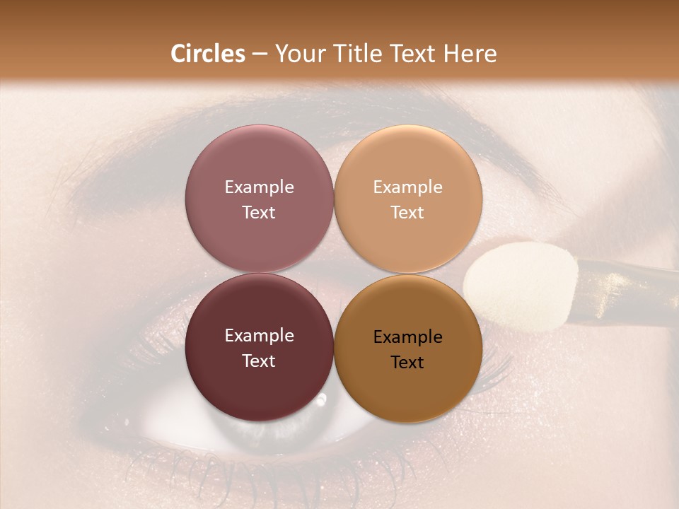 Salon Woman Eyeshadow PowerPoint Template