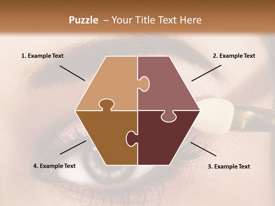 Salon Woman Eyeshadow PowerPoint Template