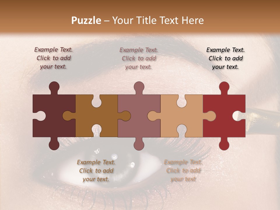 Salon Woman Eyeshadow PowerPoint Template