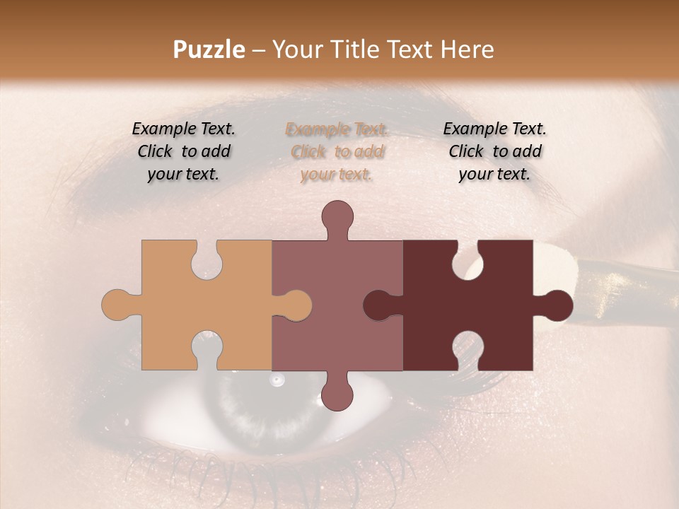 Salon Woman Eyeshadow PowerPoint Template