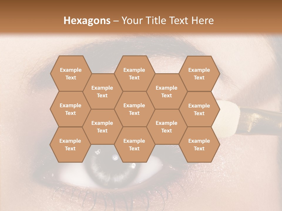 Salon Woman Eyeshadow PowerPoint Template