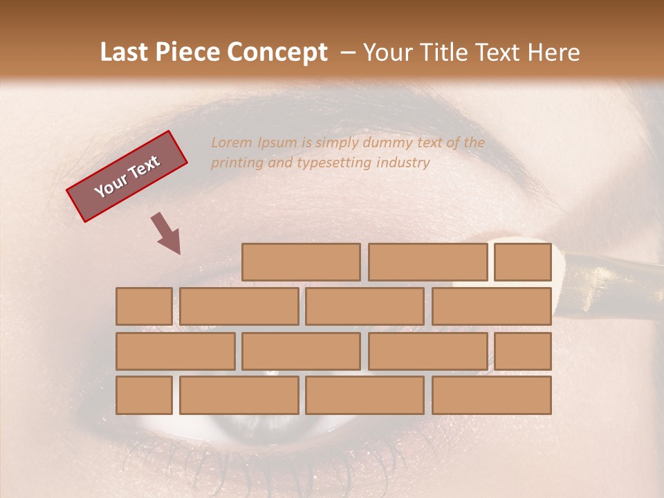 Salon Woman Eyeshadow PowerPoint Template